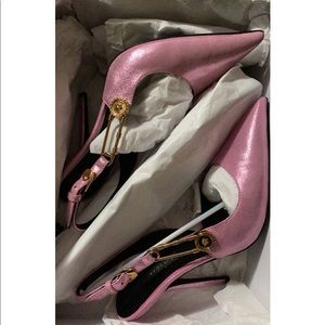 Versace pink heels